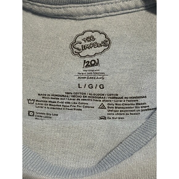 The Simpsons Springfield Homer Bart Marge Lisa Mr. Burns Krusty Large T-Shirt - Picture 3 of 14